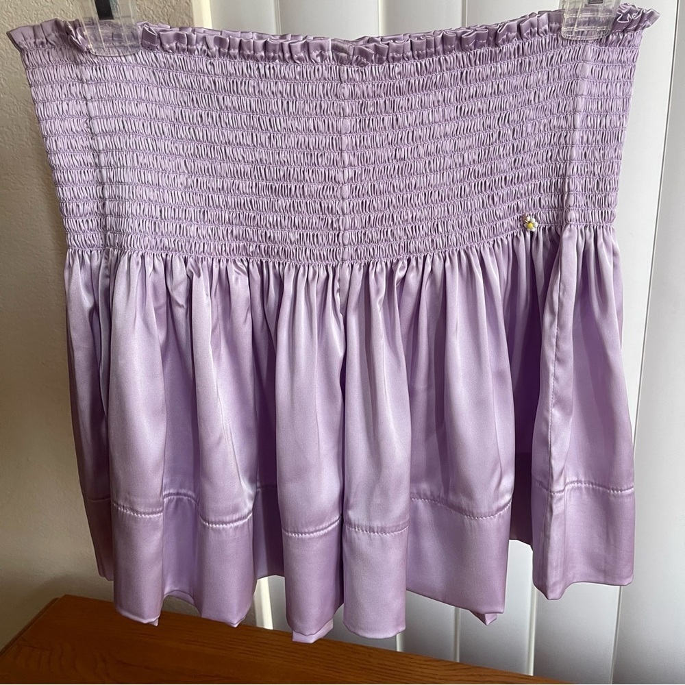 Natural Life Daisy Smocked Shorts Lavender Size M - Picture 9 of 14